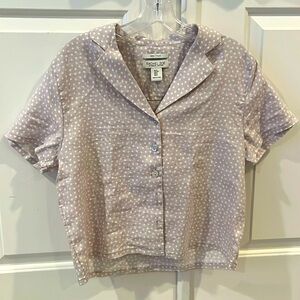 Rachel Zoe 100% linen blouse